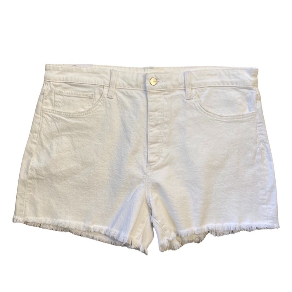 Joe’s Jeans Relaxed White Short The Jessie Vintage Stretch Frayed Size 34 NWT - Picture 9 of 11